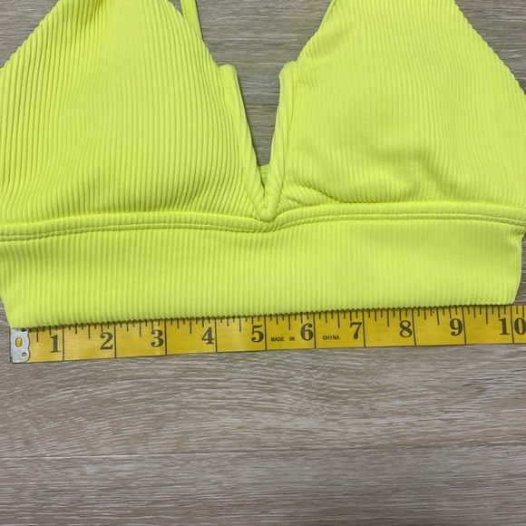 BuffBunny Collection Neon Yellow Women’s Bikini Top XS - Picture 3 of 6